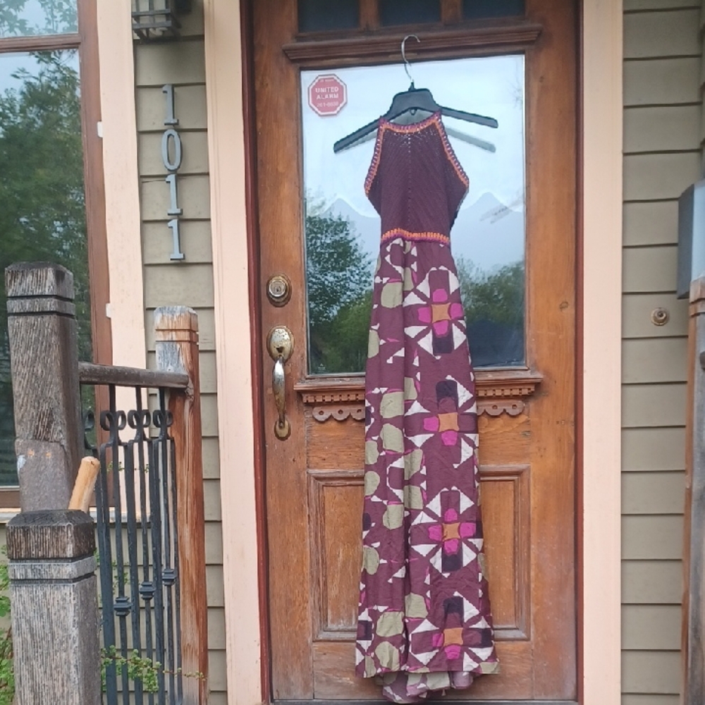 ba&sh Red Halter Sleeveless Maxi Sundress